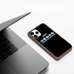 Чехол iPhone 11 Pro матовый NewJeans logo bunnies Minji Hanni Danielle Haerin, цвет: 3D-коричневый — фото 2