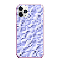 Чехол iPhone 11 Pro матовый Пиксельная абстракция из квадратов