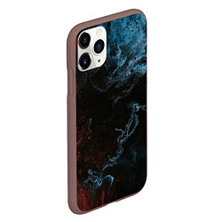 Чехол iPhone 11 Pro матовый Красно синее небо, цвет: 3D-коричневый — фото 2