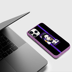Чехол iPhone 11 Pro матовый Шинобу Кочо: Клинок, рассекающий демонов, цвет: 3D-фиолетовый — фото 2