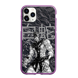 Чехол iPhone 11 Pro матовый Whitesnake - stand of Enrico Pucci - Jojo, цвет: 3D-фиолетовый