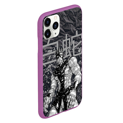 Чехол iPhone 11 Pro матовый Whitesnake - stand of Enrico Pucci - Jojo / 3D-Фиолетовый – фото 2