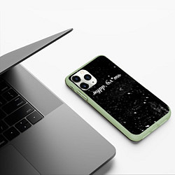 Чехол iPhone 11 Pro матовый Мурр, бл*ть, цвет: 3D-салатовый — фото 2
