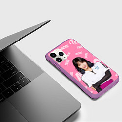Чехол iPhone 11 Pro матовый Momo, цвет: 3D-фиолетовый — фото 2