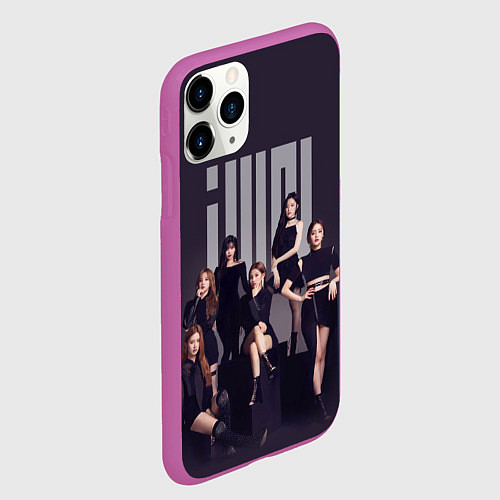 Чехол iPhone 11 Pro матовый I-dle / 3D-Фиолетовый – фото 2