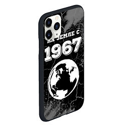 Чехол iPhone 11 Pro матовый На Земле с 1967: краска на темном, цвет: 3D-черный — фото 2