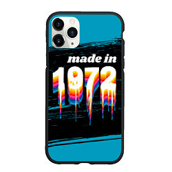 Чехол iPhone 11 Pro матовый Made in 1972: liquid art, цвет: 3D-черный