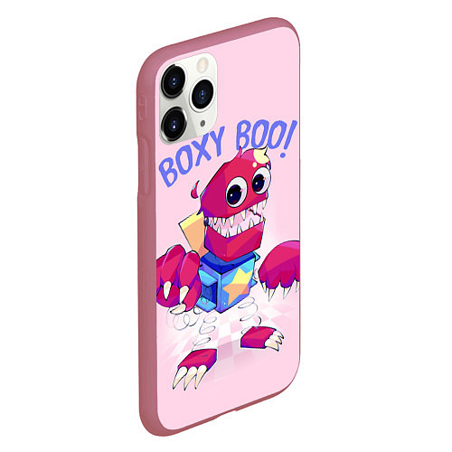 Чехол iPhone 11 Pro матовый Project Playtime Boxy Boo / 3D-Малиновый – фото 2