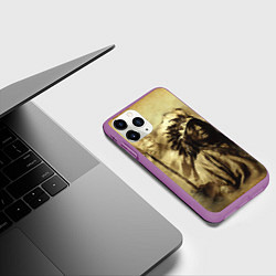 Чехол iPhone 11 Pro матовый Старейшина, цвет: 3D-фиолетовый — фото 2