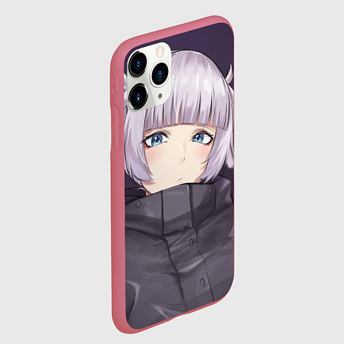 Чехол iPhone 11 Pro матовый Милая Надзуна Нанакуса / 3D-Малиновый – фото 2