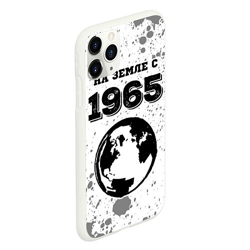 Чехол iPhone 11 Pro матовый На Земле с 1965: краска на светлом / 3D-Белый – фото 2