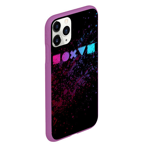 Чехол iPhone 11 Pro матовый Равнодушие / 3D-Фиолетовый – фото 2