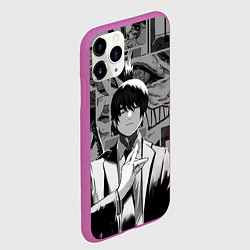 Чехол iPhone 11 Pro матовый Аки Хаякава - страницы манги, цвет: 3D-фиолетовый — фото 2