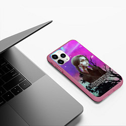 Чехол iPhone 11 Pro матовый Семейка Аддамс ужасы, цвет: 3D-малиновый — фото 2