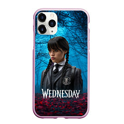 Чехол iPhone 11 Pro матовый Wednesday таинственный лес