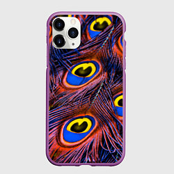 Чехол iPhone 11 Pro матовый Множесто сюрреалистичных цветов и стеблей, цвет: 3D-фиолетовый