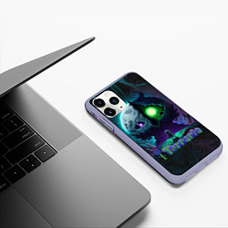 Чехол iPhone 11 Pro матовый Terraria monster, цвет: 3D-светло-сиреневый — фото 2