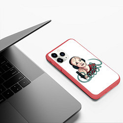 Чехол iPhone 11 Pro матовый Beria, цвет: 3D-красный — фото 2
