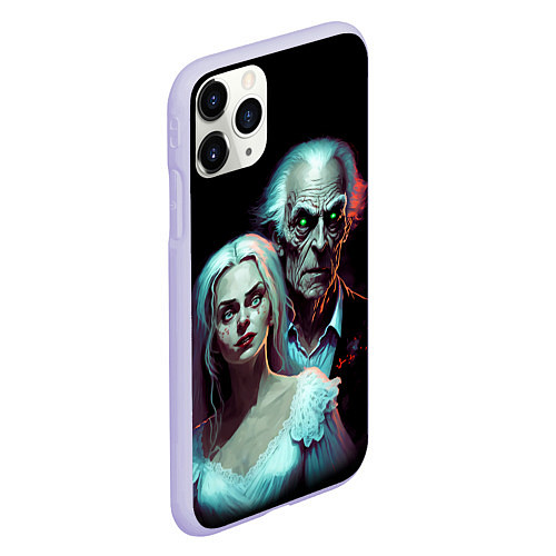 Чехол iPhone 11 Pro матовый Король и Шут Кукла Колдуна / 3D-Светло-сиреневый – фото 2