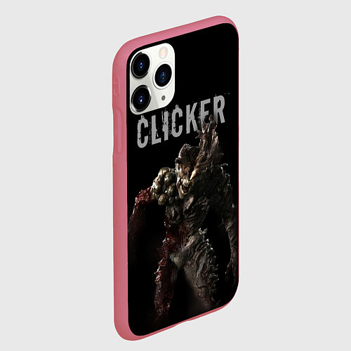 Чехол iPhone 11 Pro матовый Clicker / 3D-Малиновый – фото 2