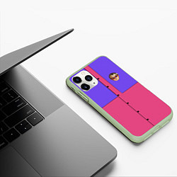 Чехол iPhone 11 Pro матовый Oliver Tree, цвет: 3D-салатовый — фото 2