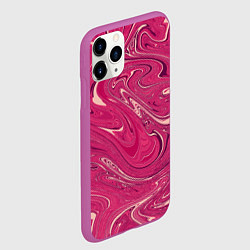 Чехол iPhone 11 Pro матовый Яркая волна, цвет: 3D-фиолетовый — фото 2