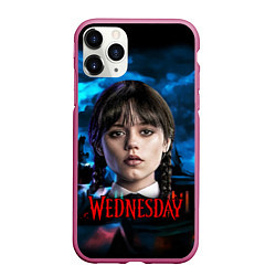 Чехол iPhone 11 Pro матовый Wednesday horror