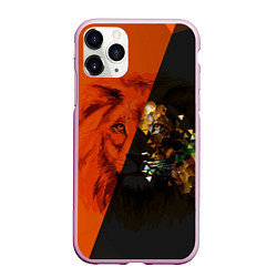 Чехол iPhone 11 Pro матовый Царь всея зверей, цвет: 3D-розовый