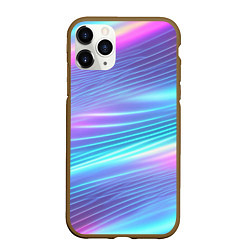 Чехол iPhone 11 Pro матовый Голубое сияние, цвет: 3D-коричневый