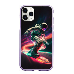 Чехол iPhone 11 Pro матовый Cosmonaut space surfing