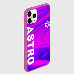 Чехол iPhone 11 Pro матовый Astro neon grunge, цвет: 3D-фиолетовый — фото 2