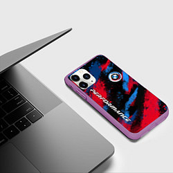 Чехол iPhone 11 Pro матовый Бмв - цвета м серии, цвет: 3D-фиолетовый — фото 2