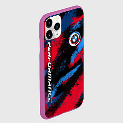 Чехол iPhone 11 Pro матовый Бмв - цвета м серии, цвет: 3D-фиолетовый — фото 2