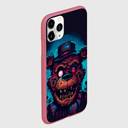Чехол iPhone 11 Pro матовый Фредди уничтожен, цвет: 3D-малиновый — фото 2
