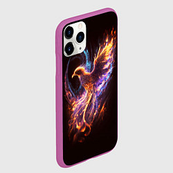 Чехол iPhone 11 Pro матовый Алый Феникс, цвет: 3D-фиолетовый — фото 2