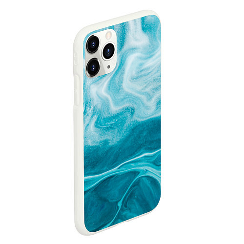 Чехол iPhone 11 Pro матовый Морской бриз / 3D-Белый – фото 2