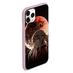 Чехол iPhone 11 Pro матовый Полнолуние у Сашики, цвет: 3D-розовый — фото 2