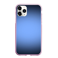 Чехол iPhone 11 Pro матовый Васильковый оттенок с черной виньеткой, цвет: 3D-розовый