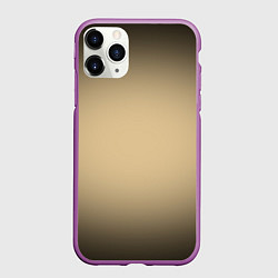 Чехол iPhone 11 Pro матовый Бежевый градиент, цвет: 3D-фиолетовый