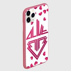 Чехол iPhone 11 Pro матовый Big bang lovers, цвет: 3D-малиновый — фото 2