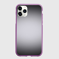 Чехол iPhone 11 Pro матовый Серебристый градиент, цвет: 3D-фиолетовый