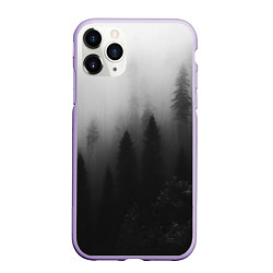 Чехол iPhone 11 Pro матовый Красивый туманный лес