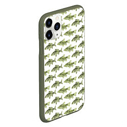Чехол iPhone 11 Pro матовый Рыбацкое дело, цвет: 3D-темно-зеленый — фото 2