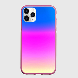 Чехол iPhone 11 Pro матовый Неоновые краски космоса, цвет: 3D-малиновый