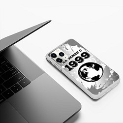 Чехол iPhone 11 Pro матовый На Земле с 1999: краска, цвет: 3D-белый — фото 2