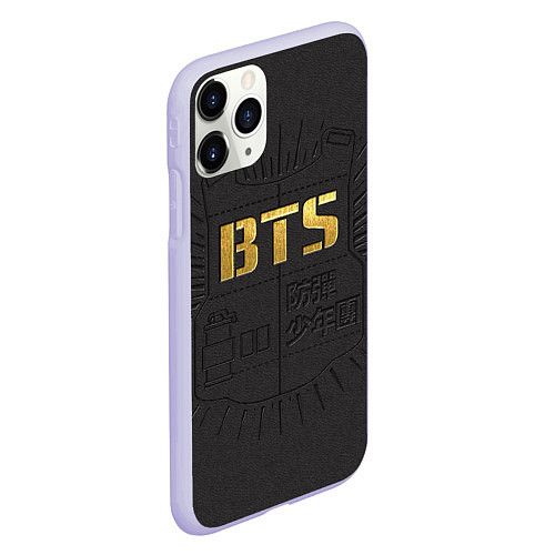 Чехол iPhone 11 Pro матовый BTS Bulletproof / 3D-Светло-сиреневый – фото 2