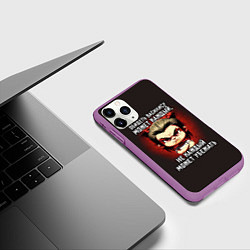 Чехол iPhone 11 Pro матовый Обидеть Василису может каждый, цвет: 3D-фиолетовый — фото 2