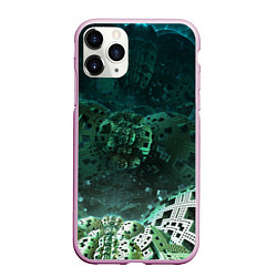 Чехол iPhone 11 Pro матовый Техно-металлическая конструкция, цвет: 3D-розовый