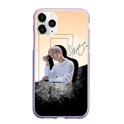 Чехол iPhone 11 Pro матовый Джин и его тень, цвет: 3D-светло-сиреневый