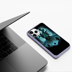 Чехол iPhone 11 Pro матовый Огромный энт, цвет: 3D-светло-сиреневый — фото 2